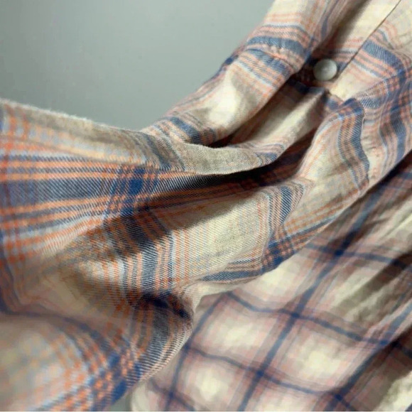 ❤️ AE flannel country sandblasted long sleeve shirt S - Picture 5 of 10